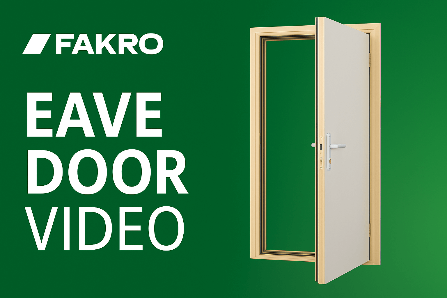 FAKRO DWF Fire Resistant Loft Eave Door | 45-Min Fire Rated