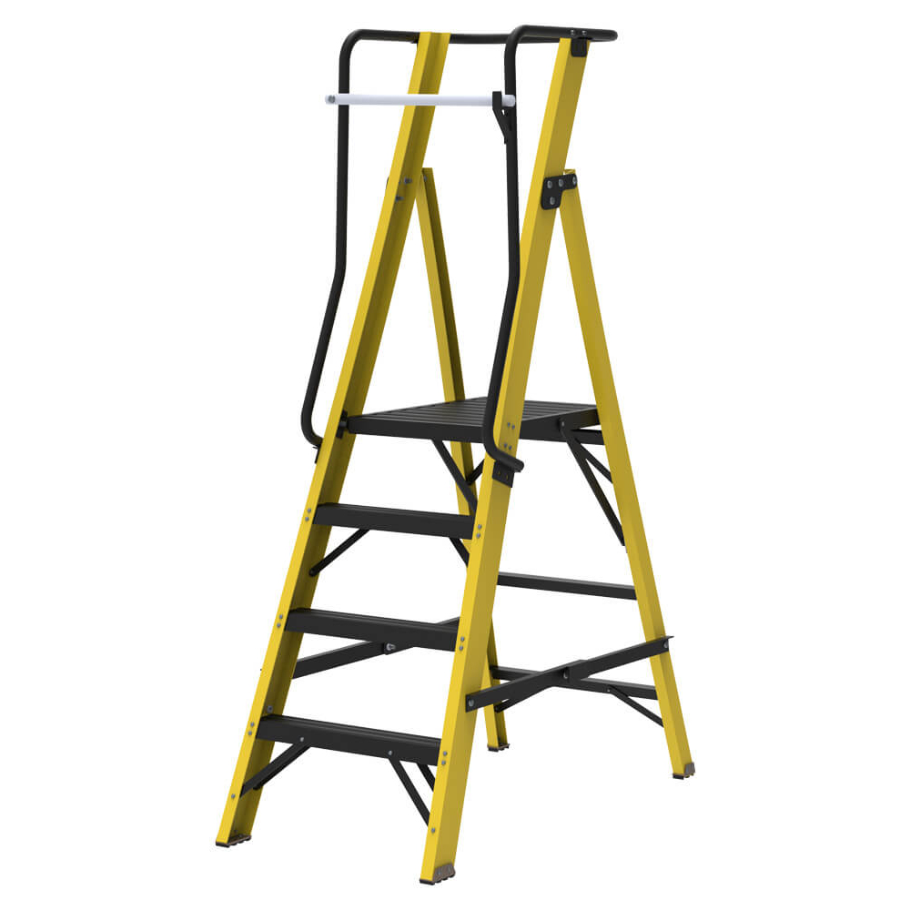 GRP Fibreglass Platform Step Ladder | EN131 Certified UK