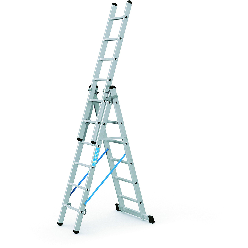 Zarges 41536 Skymaster Trade Combination Ladder 3-Part 3 x 6 Rungs 